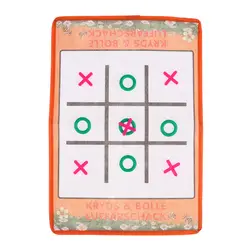 Портативный Tic-Tac-Toe настольная игра крытый и открытый сбор вечерние игрушки для семьи и друзей Дорожная игра набор 37x26 см