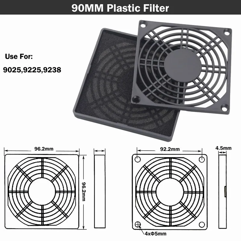 Gdstime-capa protetora para ventilador, proteção contra poeira,