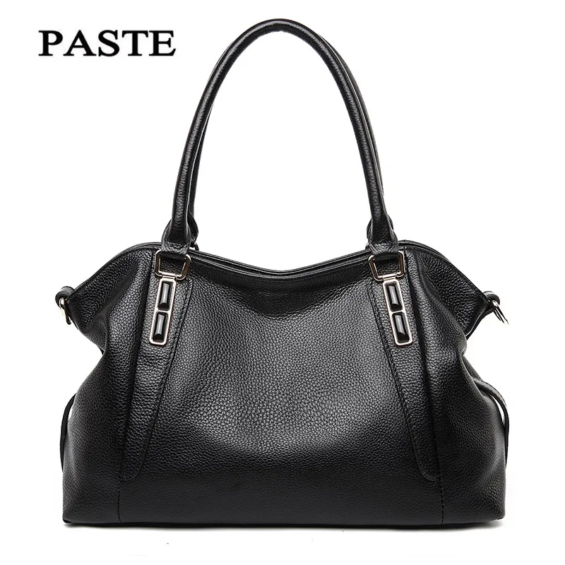 

PASTE Female First layer cowhid Totes Women Shoulder bag Leather Messenger Bags fashion Satchel bag Handbags Crossbody bags