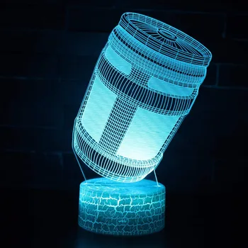 

Battle Royale Llama Chug Jug Rocket Launcher SCAR Raven Parachuting 3d night light Led Bulb Decoration Boys Gifts