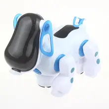 Электронный Робот собака прекрасная музыка блеск умный робот ходящая Собака Щенок экшн игрушка для домашних животных дети ребенок с музыкальным светом FSWOB