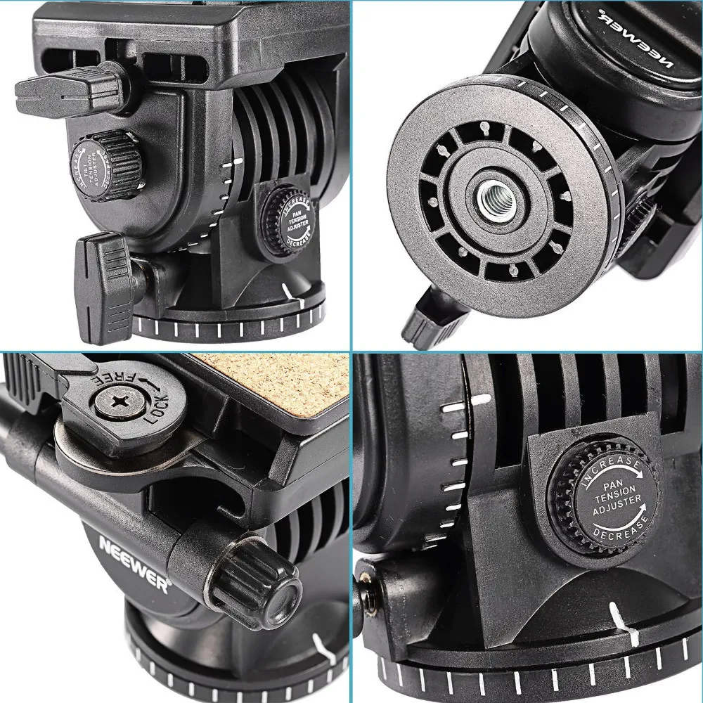 Neewer Профессиональная Гибкая Алюминиевая Головка Камеры для DSLR Камер Canon Nikon Sony