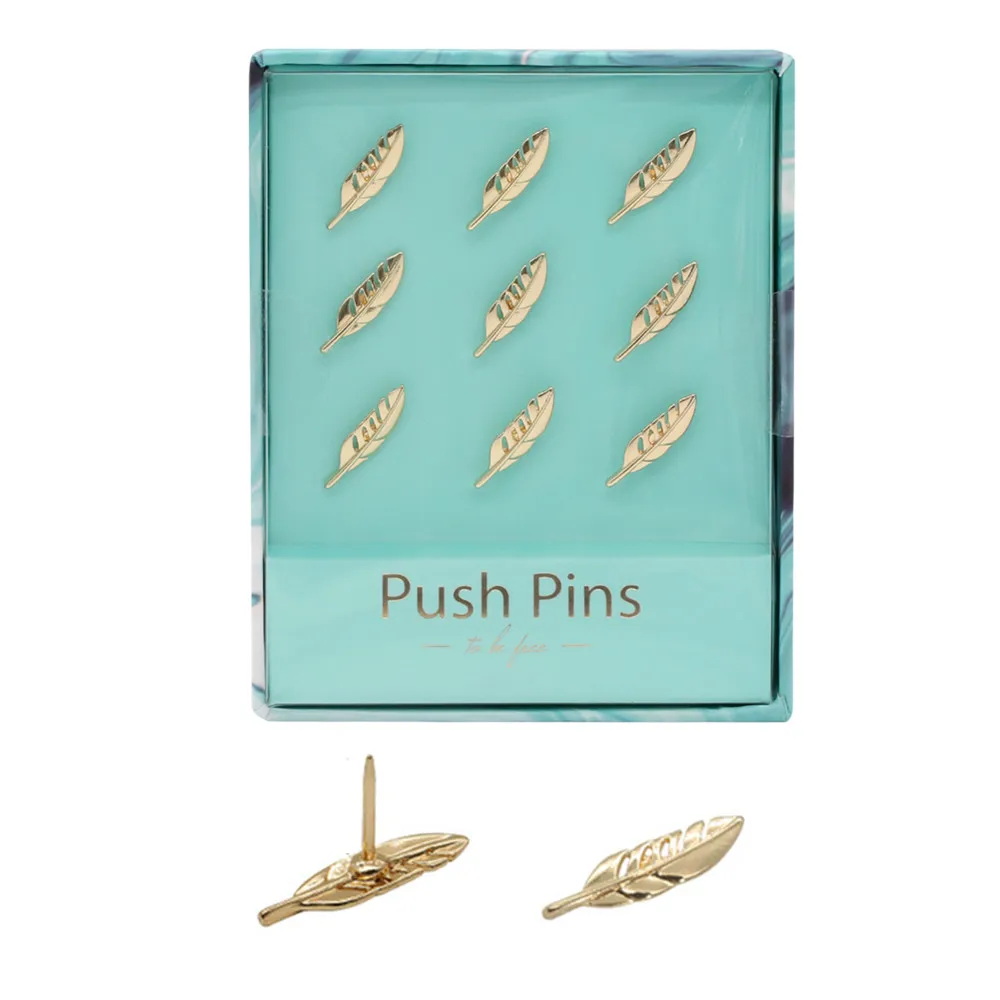 light blue push pins