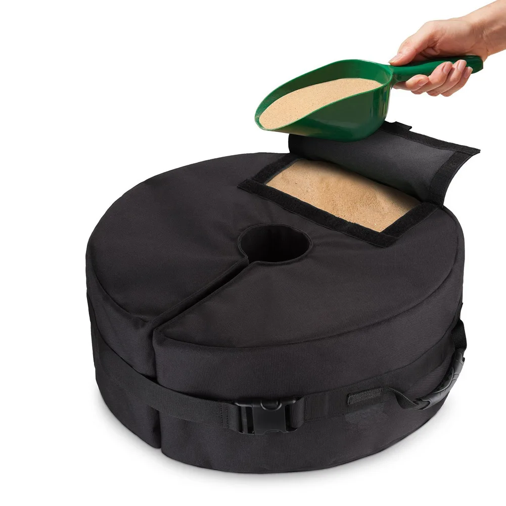 

Patio Sunshade Umbrella Base Weight Bag 18" Round Sand Stand for All Outdoor Umbrellas Flagpoles &T8