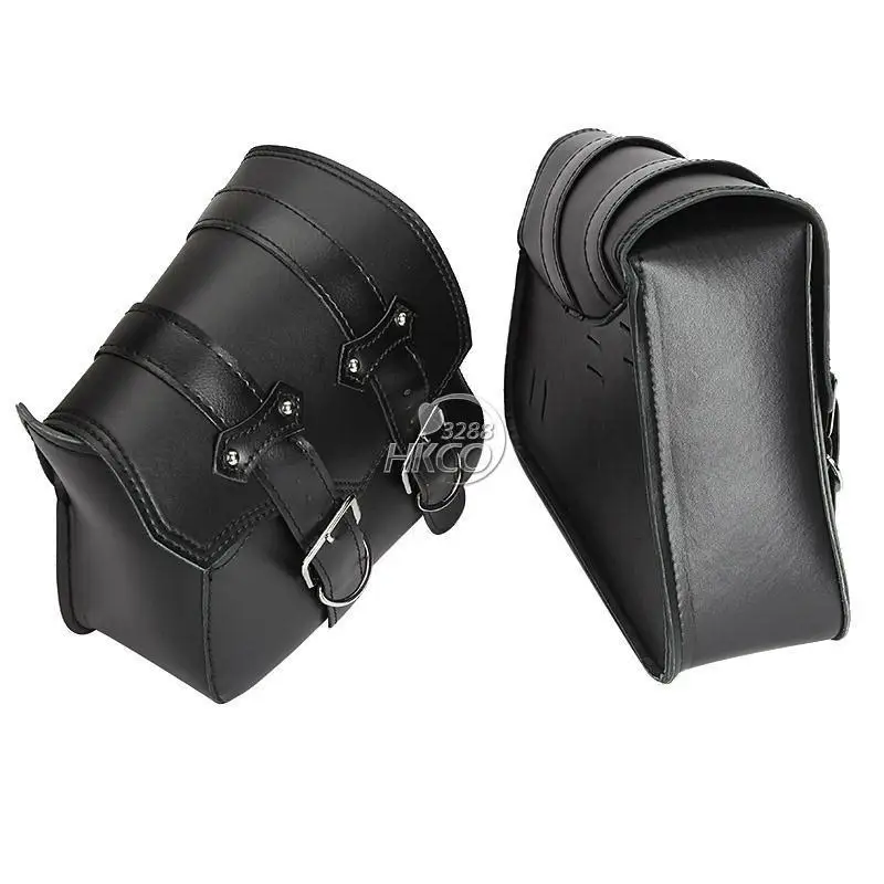 Gzriverrun ПУ кожа Saddlebag для Harley Davidson Sportster XL 883 1200 черный 2 шт. мотоциклетные Чемодан инструмент стороны сумка