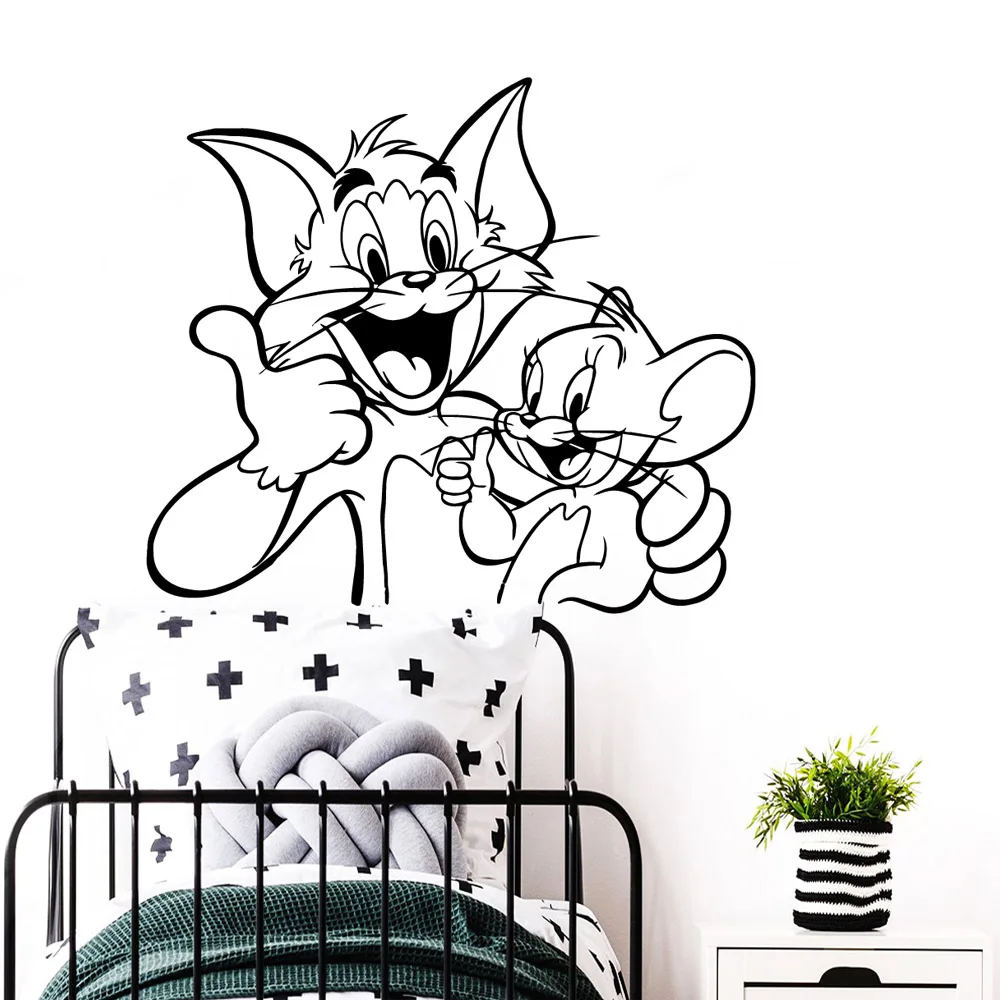 

Hot mickey mouse Sticker Waterproof Vinyl Wallpaper Home Decor For Living Room Kids Room Wall Decal Home Decor