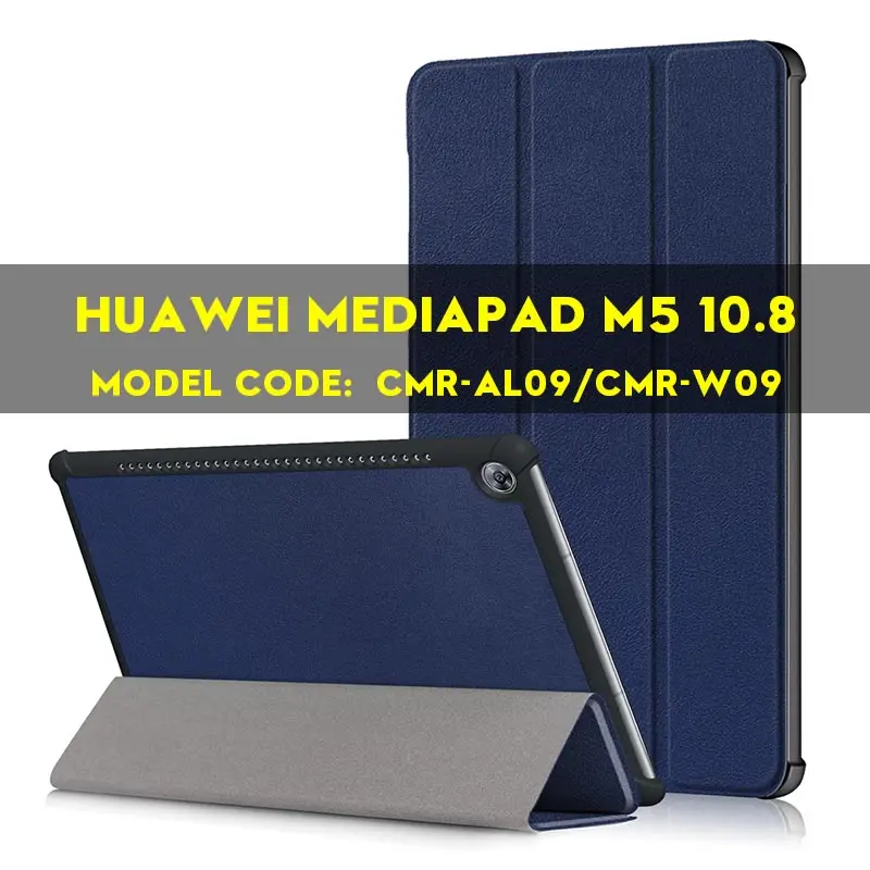 AIEACH чехол для huawei MediaPad M5 10,8 CRM-AL09 CRM-W09 из искусственной кожи смарт-чехол с откидной крышкой держателем для huawei MediaPad M5 8,4 чехол - Цвет: M5 10.8 Dark blue