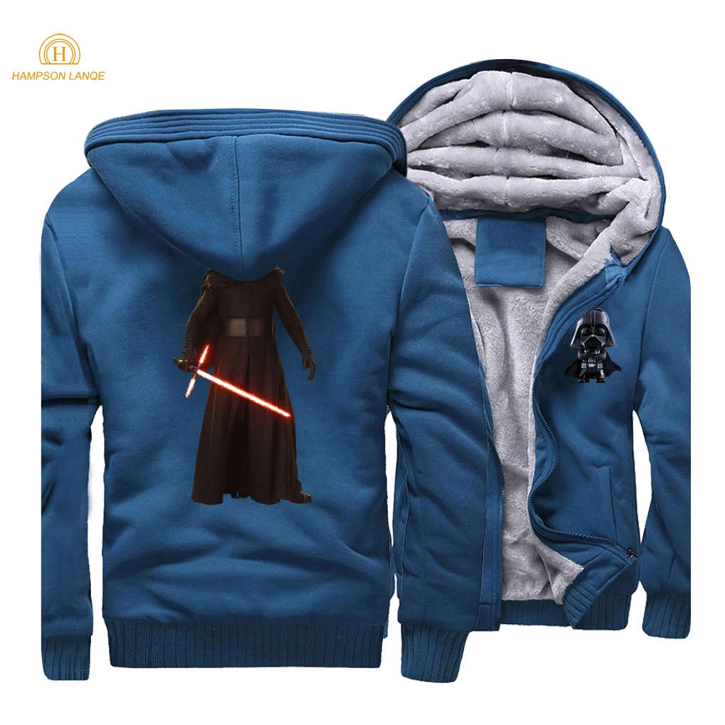 

Movie Star Wars 2019 Brand Hoodie Plus Size Sweatshirt Men Spring Thick Jedi Knights Darth Vader Men's Hooded Zipper Jacket CM01