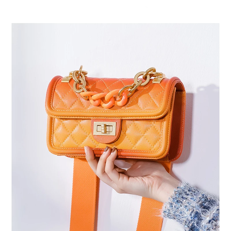 

2019 new bags manufacturer channel women bag luxury genuine caviar leather lady shoulder bag changing color messenger leboy bag