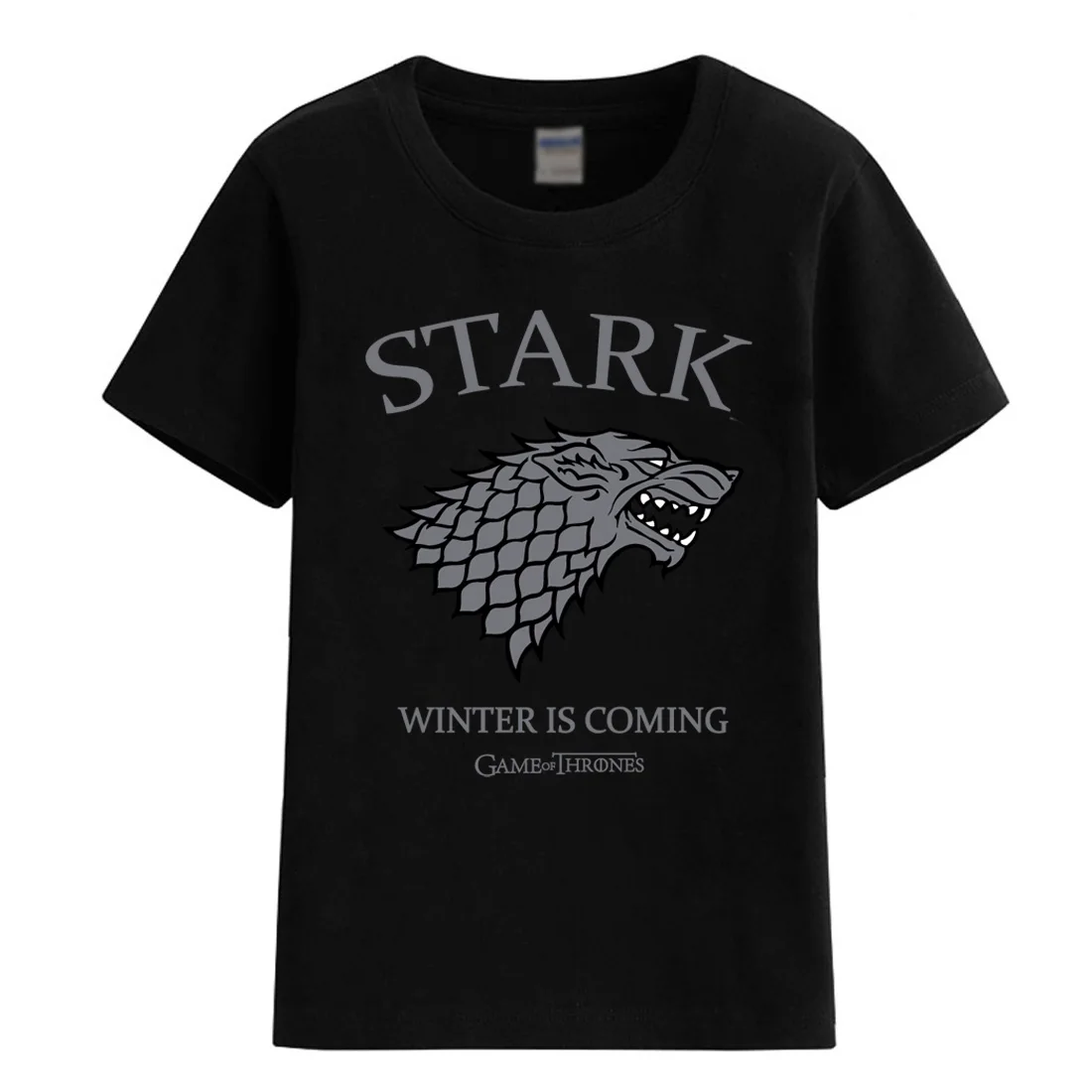 

2017 Summer Game of Thrones House Stark T-shirts For Boys Winter Is Coming T-shirt For Children Baby Clothing Top Shirt Tees