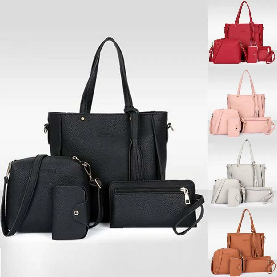 Fashion Large Capacity Handbag Women Leather Shoulder Bags Tote Purse Messenger