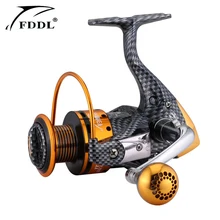 FDDL Новая высококачественная полностью Металлическая алюминиевая катушка высокоскоростная 5,2: 1 TT1000-7000 13BB спиннинговая приманка Рыболовная катушка