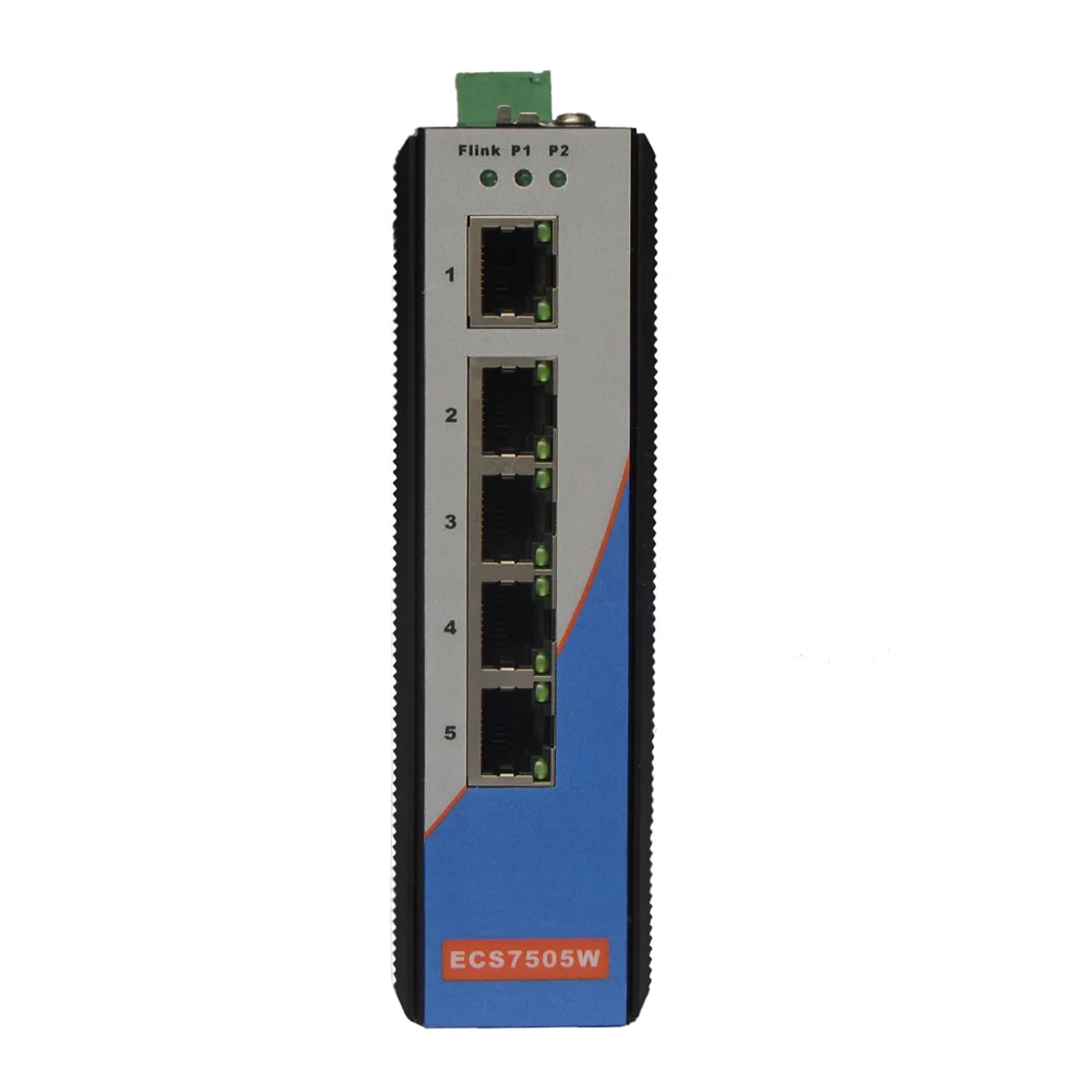 

ECS7505W 5 hundred trillion Industrial Ethernet switch network switch wide temperature dual power supply