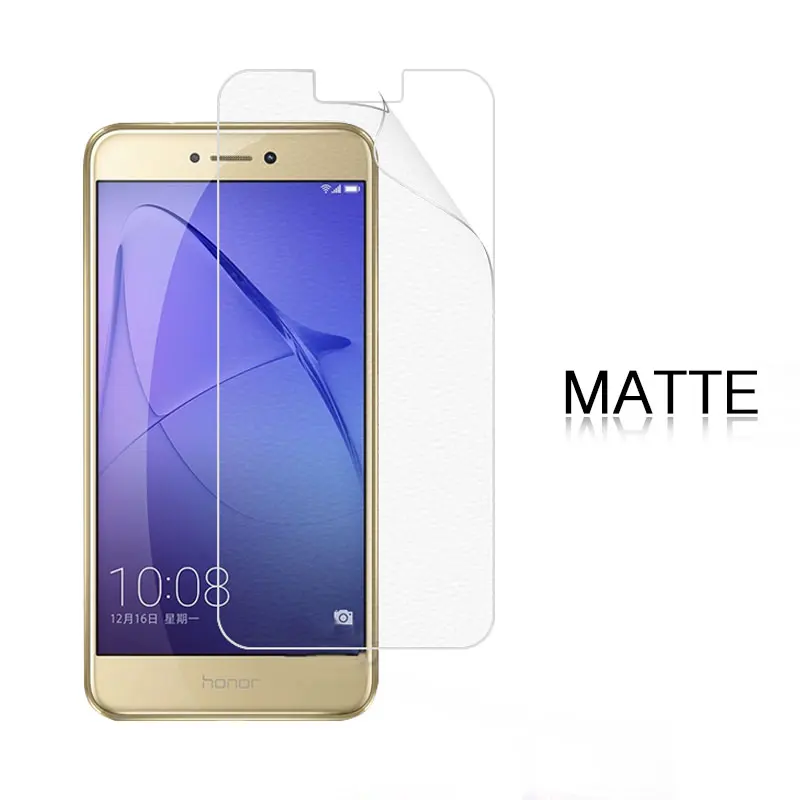 Антибликовая матовая защитная пленка для Huawei Honor 8 Lite 5 2 В PRA AL00 AL00X TL10 HD прозрачная