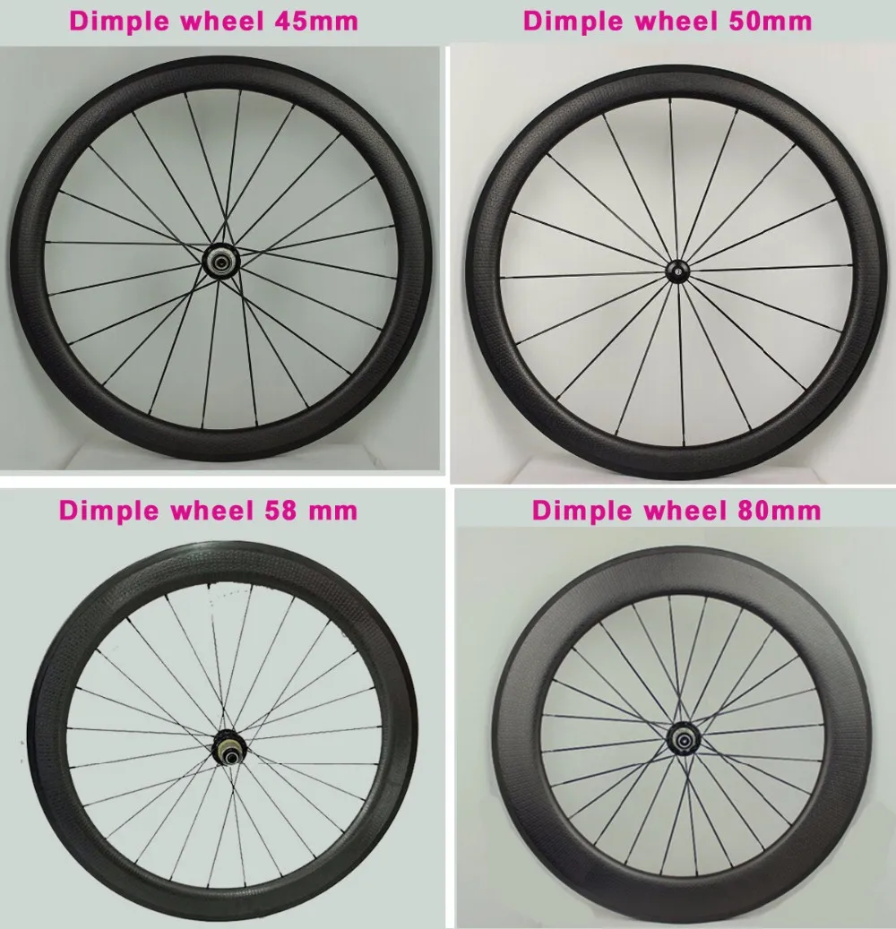 45-50-58-80 dimple wheels 