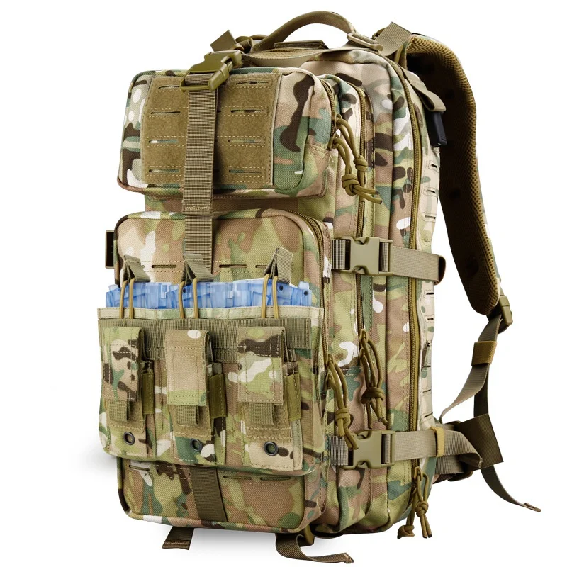 

Multifunctional tactics Military Pounch 1000D Nylon Tactical MOLLE Triple Open-Top Magazine Pouch Molle System Paintball Equipm