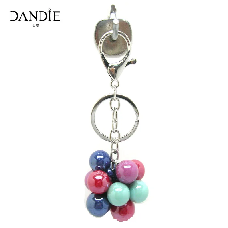 Dandie 2018 New Fashionable Handmade Accessory With Colorful Acrylic Beads Design Keychain Jewelry Bag Charm | Украшения и