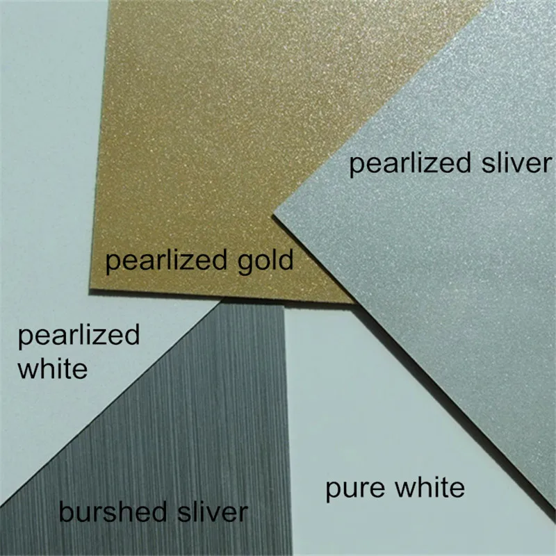 

0.5mm thickness print heat transfer metal plate aluminium plate Pearl board Identification card material Thermal transfer