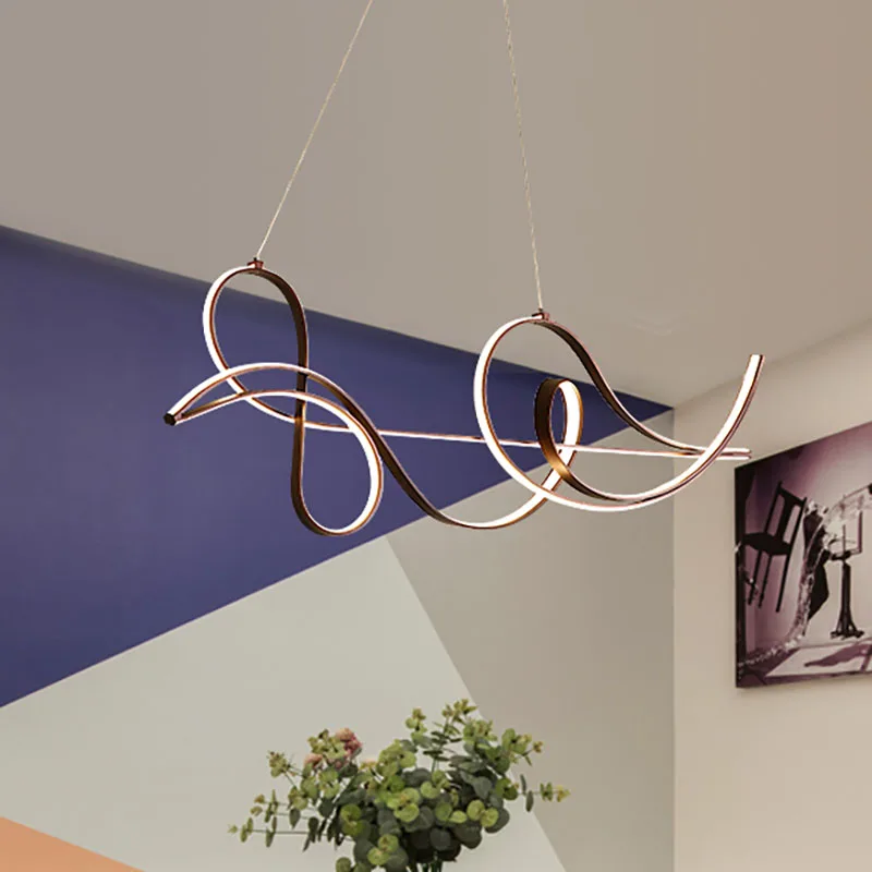 

Minimalism Modern led Pendant Light for Kitchen Dining Room Cofffee Finished Suspension Hanging Pendant Lamp for Bar 85-265V