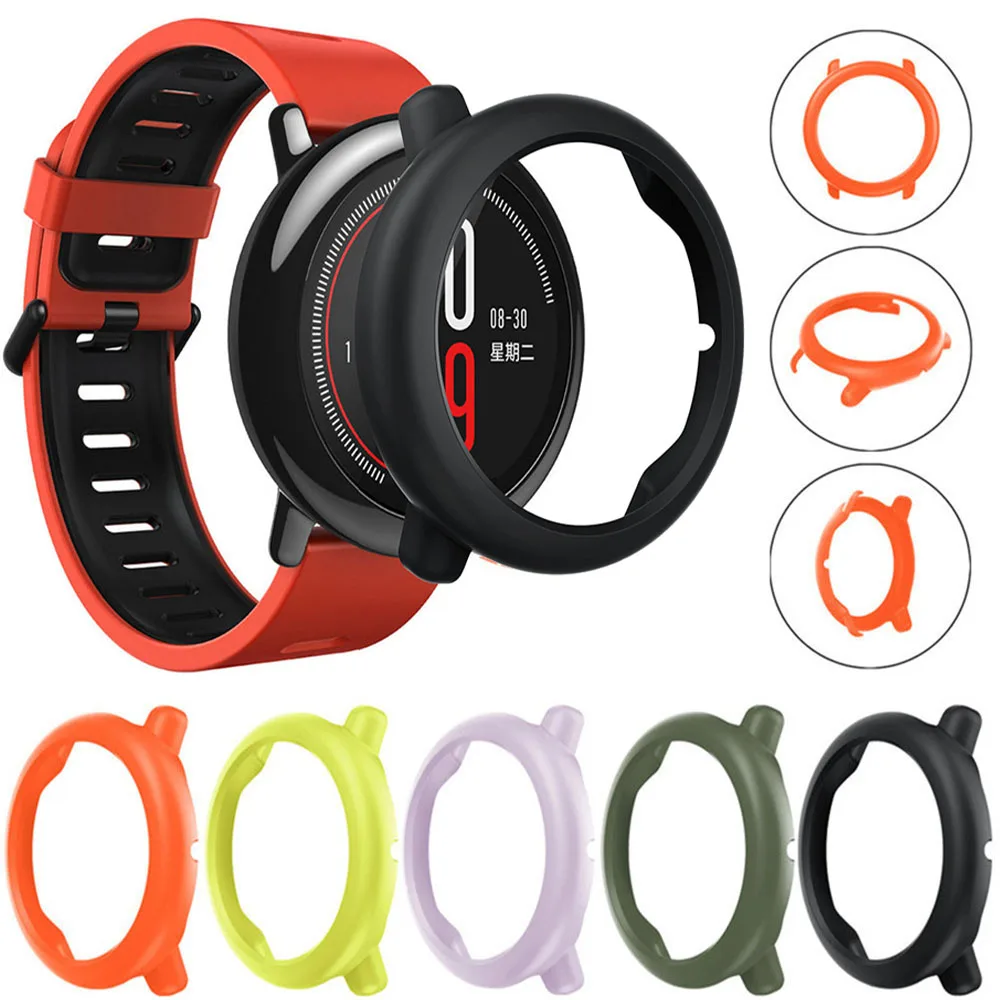 Жесткий защитный чехол-бампер для xiaomi Huami Amazfit Sport Smart Watch силиконовые защитные