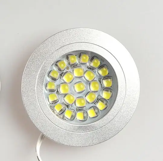 Dimmable 12v Led Spot Light Black Recessed Round Under Cabinet