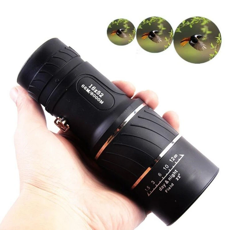 

Brand 16X52 All-Optical Monocular High Power Night Vision Nitrogen Telescope for Hunting Optic Lens Best Outdoor Spotting Scope