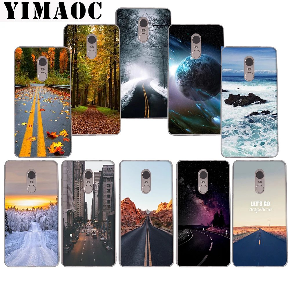 

YIMAOC Mountain romantic road Soft Case for Xiaomi Mi a1 a2 f1 6 8 lite se mix 2s Redmi 5 6 6a S2 Plus 5A Note 5 6 Pro 4 X