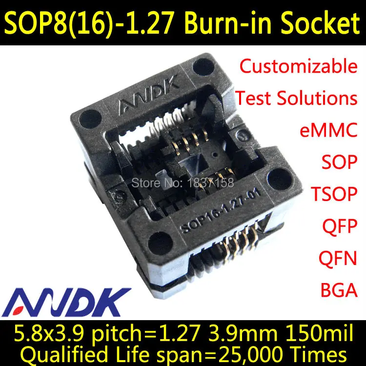 SOP8(16)-1.27-01-OTS8(16)-1.27-03 socket,we offer high quality products with long life.