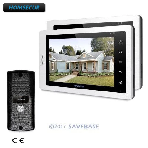 

HOMSECUR 1C2M 7" Hands-free Video Door Entry Phone Call System+Metal Case Camera