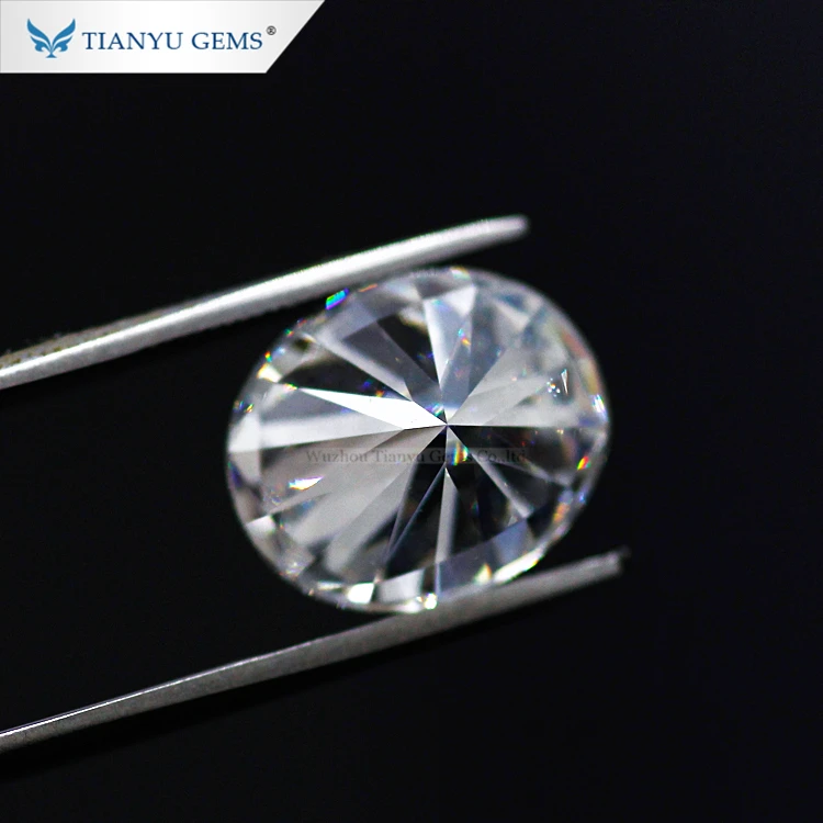 Tianyu драгоценный камень 1 0 карат бесцветный VVS Овальный moissanite алмаз Свободный