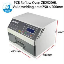 Ликер промышленный мини Инфракрасный IC НАГРЕВАТЕЛЬ Автоматическая микро-компьютер печь для пайки методом оплавления припоя машина устройство мешок пайки 110 В