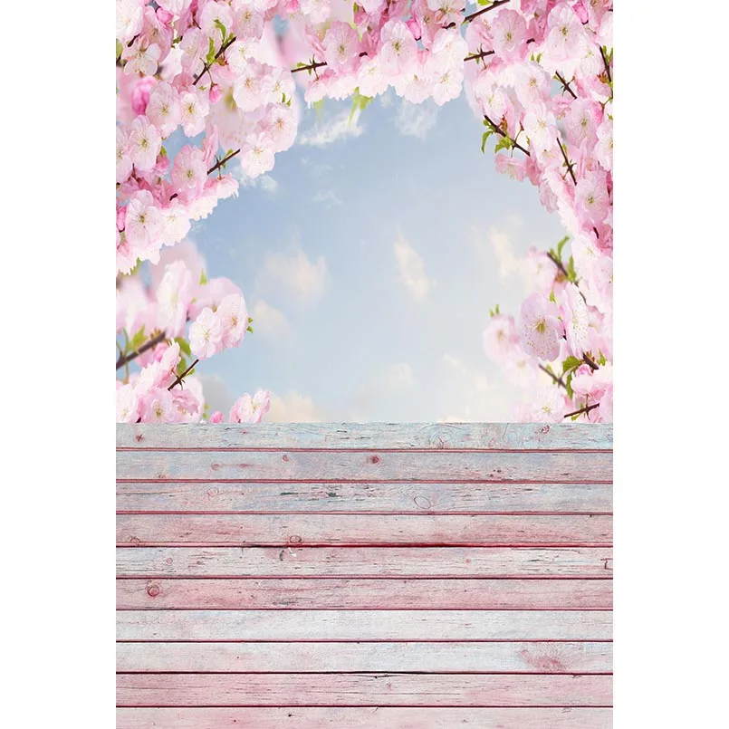 

Vinyl Photography Digital Printed Backdrop Peach Trees Blossom Birthday Background Photo Studio Protrait Baby Shower Wedding