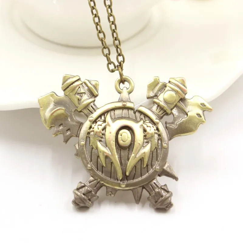 Игры World Of Warcraft орк Horde The кулон ожерелье WOW Hearthstone в винтажном стиле бронзовый