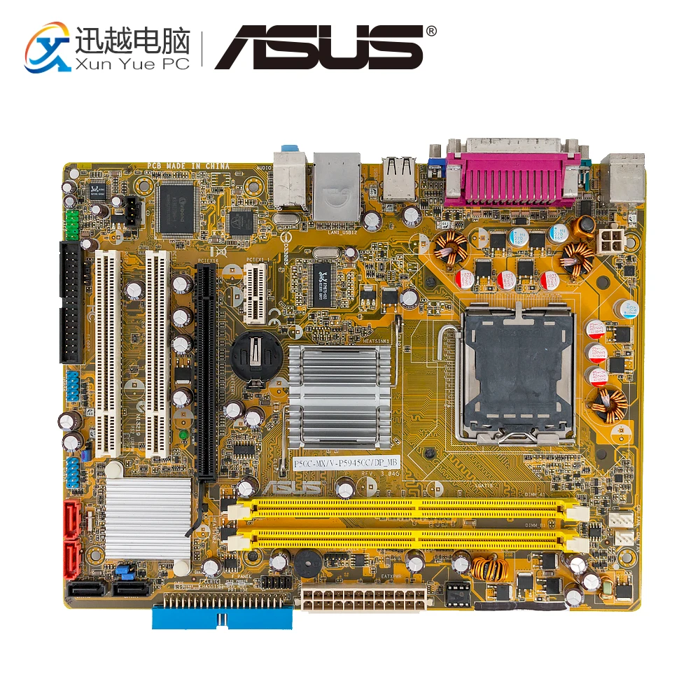 Asus P5GC MX/V P5945GC/DP_MB Desktop Motherboard 945GC P5GC MX V DP LGA 775 4G DDR2 USB2.0 Micro ATX-in Motherboards from Computer & Office on ...