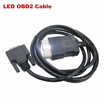 

LED OBD2 Cable White Suitable for Most car truck diagnostic tool obd cable