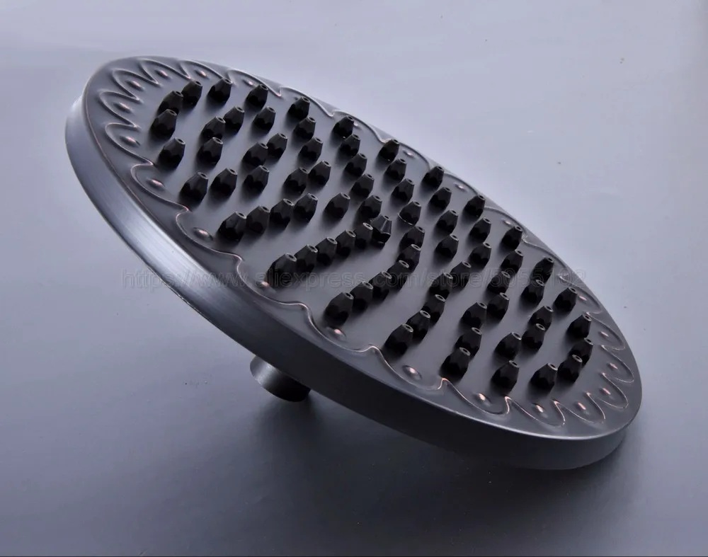 8 inch Round Vintage Retro Bathroom Rain Shower Head Oil Rubbed Bronze Hose Top Shower Sprayer Bathroom Accessaraies zsh244