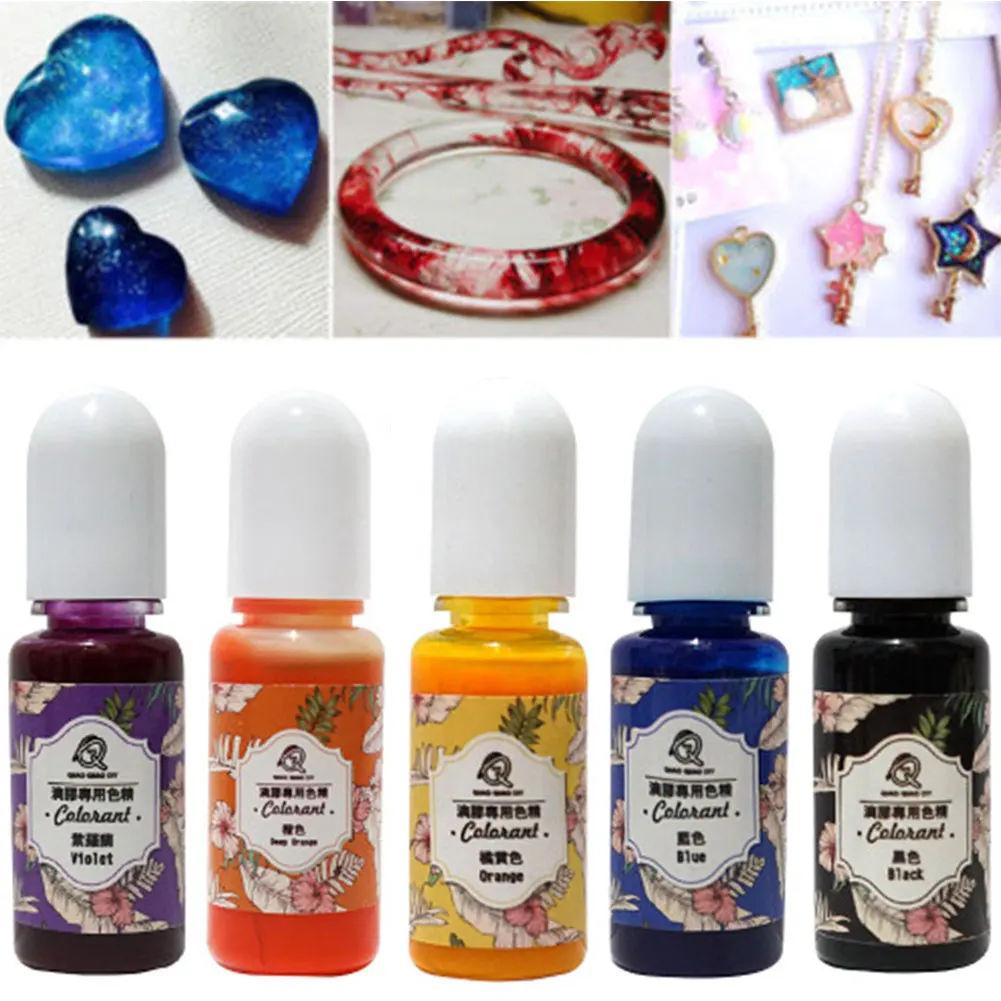 Günstige 13 stücke DIY UV Epoxy Kunst Handwerk Flüssigkeit Geschenk Schmuck Machen Epoxy Farbe Harz Pigment Handgemachte Accessoires Farbstoff Regenbogen Form