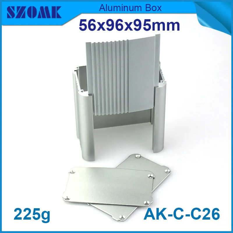 

10pcs/lot high quality heatsink aluminum instrument enclosure for electronic GPS tracker 56*96*95mm