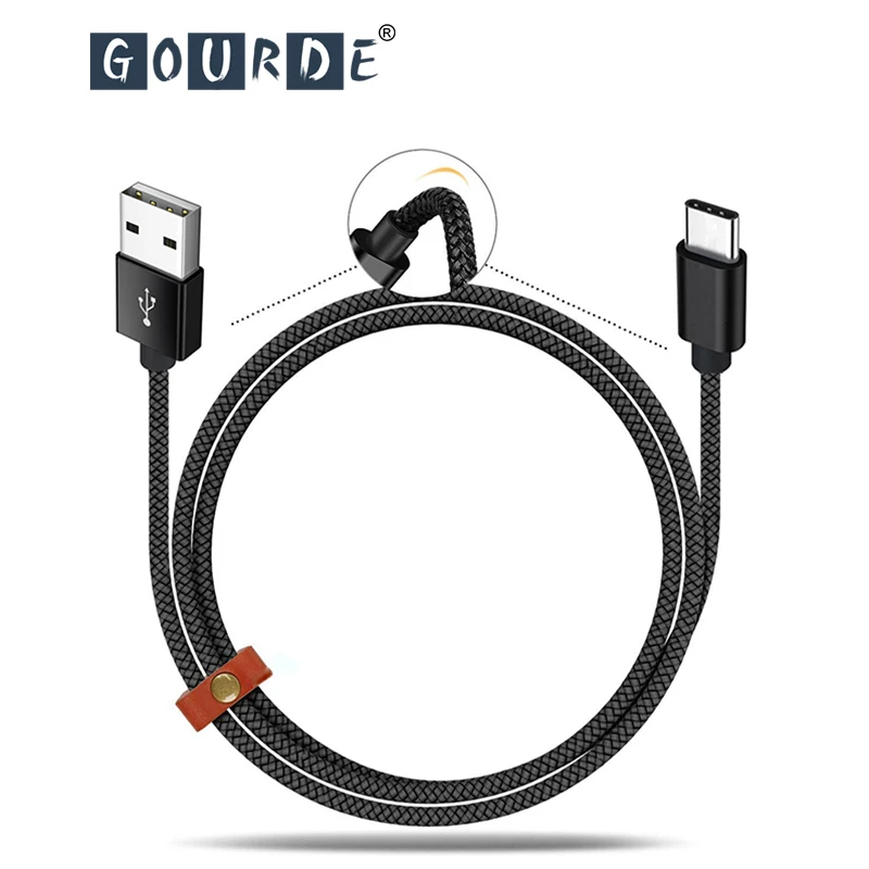 

Gourde USB Type C Fast Charging usb c cable Type-c data Cord USB Charger cable For Samsung S9 S8 plus Note 9 Xiaomi mi 8 huawei
