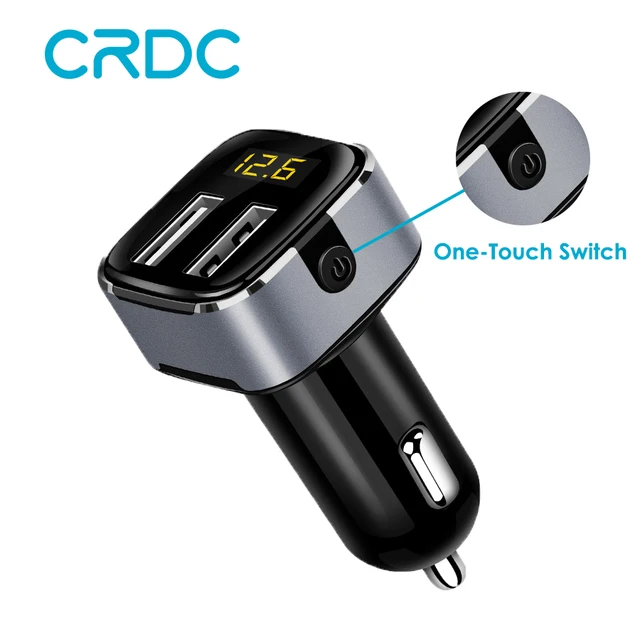 Best Price CRDC LED Digital Display Dual USB Car Charger Universal 3.1A Fast Car-Charger for Xiaomi IPhone X 8 Mobile Phones Tablet PC Best Price CRDC LED Digital Display Dual USB Car Charger Universal 3.1A Fast Car-Charger for Xiaomi IPhone X 8 Mobile Phones Tablet PC