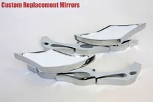 For Motorcycle Suzuki GSXR600 750 1000 1100 Hayabusa CHROME Alloy TWIST DIAMOND Custom Mirror