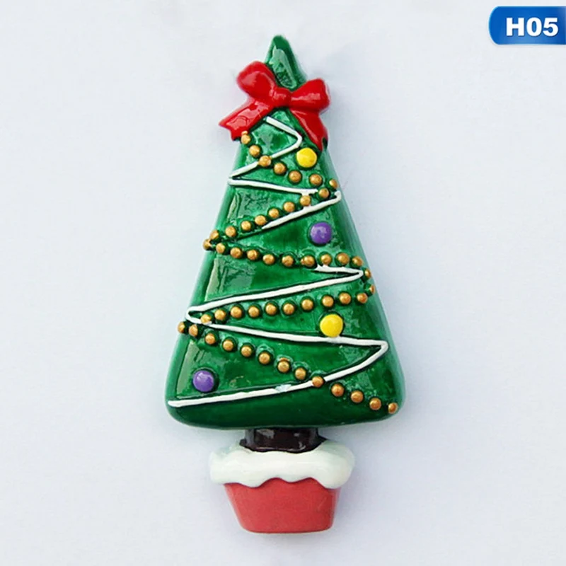 Новогодняя елка, подарок на год, аксессуары для украшения дома, магнитный стикер сообщений на холодильник, кухонный Настенный декор, магниты на холодильник - Цвет: Christmas tree 5