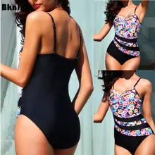 S-5XL купальники большого размера, слитные костюмы для плавания для женщин, купальники, летний купальный костюм с большой грудью, большой размер s 3XL 4XL