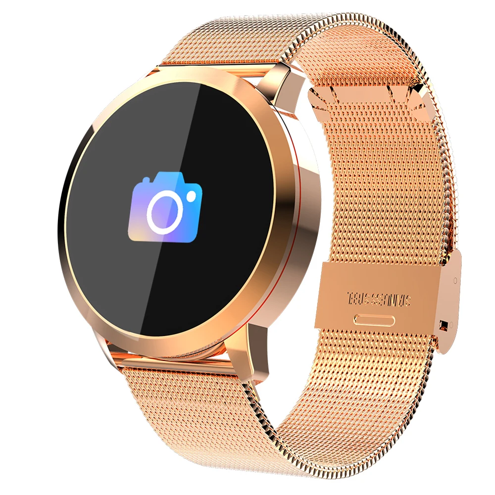 

Smartband Q8 Smart Watch 0.95" OLED IP67 Waterproof Heart Rate Monitor Bluetooth SmartWatch For apple IOS Android phone