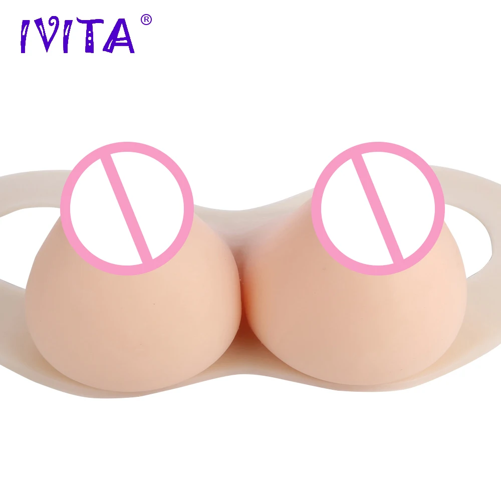 IVITA 6200 г реалистичные силиконовые формы груди поддельные для трансвеститов