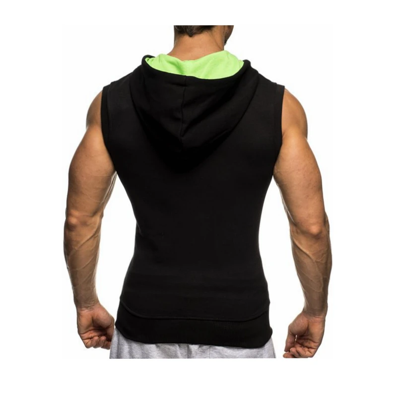 Men's Hooded Sleeveless Fitness Stringer - Men's Fitness Apparel, Men's ...