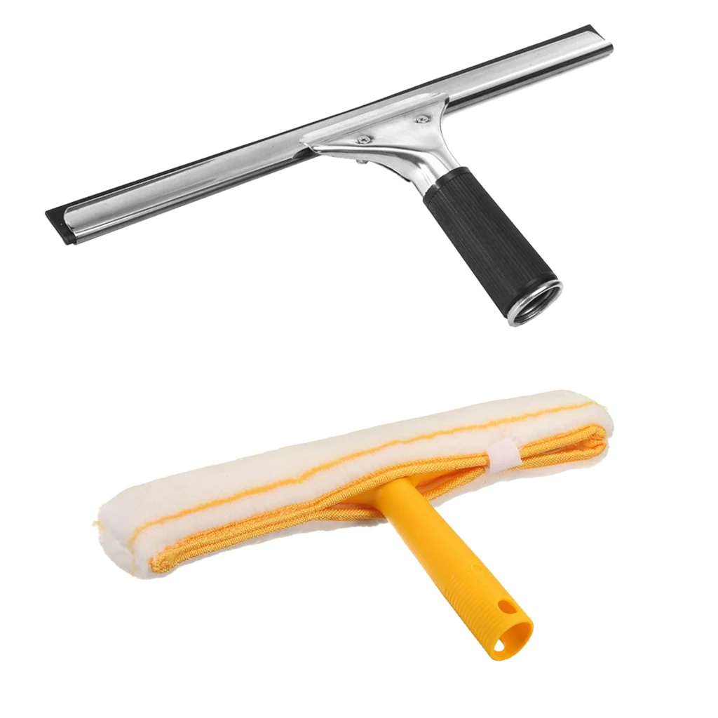 2pcs Car Window Glass Wiper Cleaner Spray Water Brushes Cleaning Washing Kit