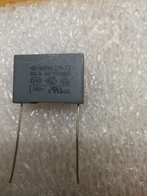 100% จัดส่งฟรีHJC X2ตัวเก็บประจุการแก้ไขMKP 275VAC684K 275V0.68UF P22 ...