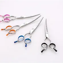 6,5 дюймов изогнутые ножницы для стрижки собак ножницы/ножницы с чехлом