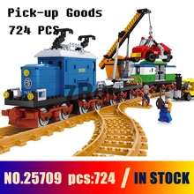 Модели строительных игрушек хобби винтажные товары для пикапов 25709 724 шт совместимы с блоками поезд город развивающие кирпичи